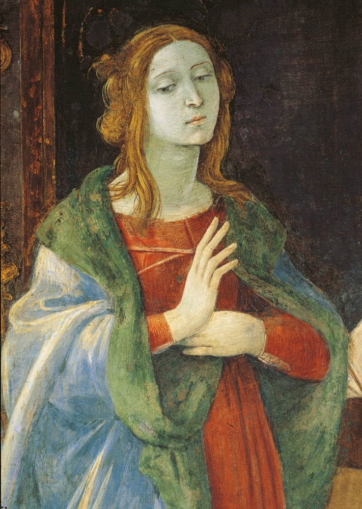 Annunciation With St Thomas Presenting The Cardinal Oliviero Carafa To The Virgin Canvas Art - (24 x 36)