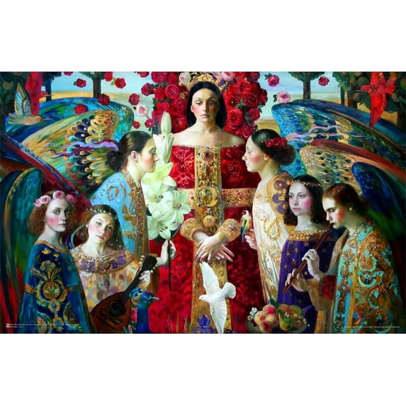 Annunciation by Olga Suvorova Mini Poster 17" x 11"