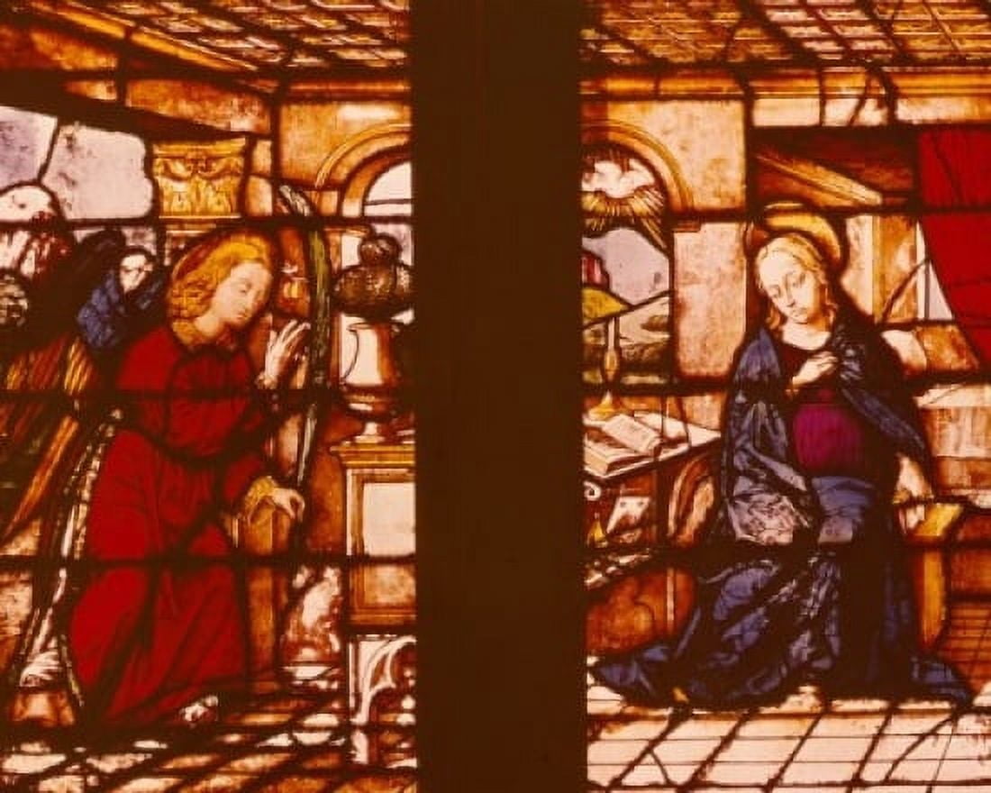 Annunciation  stained glass window  Italy  Milan  Cathedral of Milan Canvas Art -  (24 x 36)