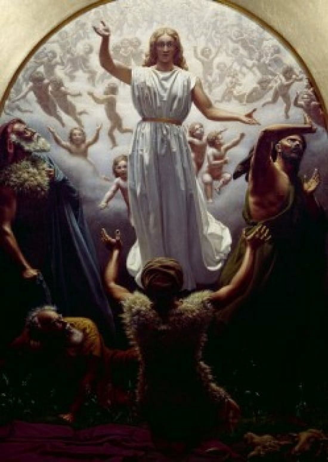 Annunciation to the Shepherds by Christen Dalsgaard (1824-1907) Canvas Art - Christen Dalsgaard (24 x 36)