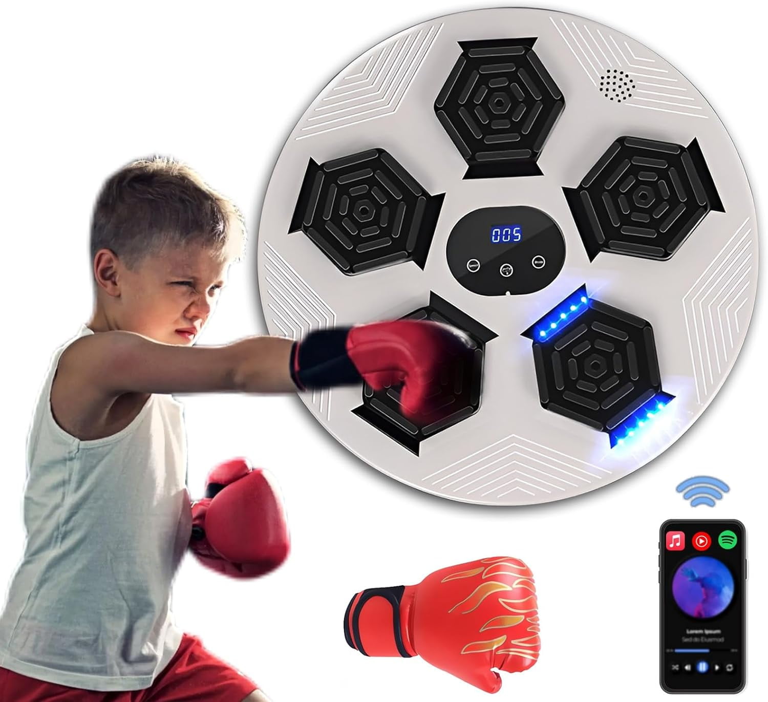 Annuodi Music Boxing Machine, Electronic Boxing Training Equipment