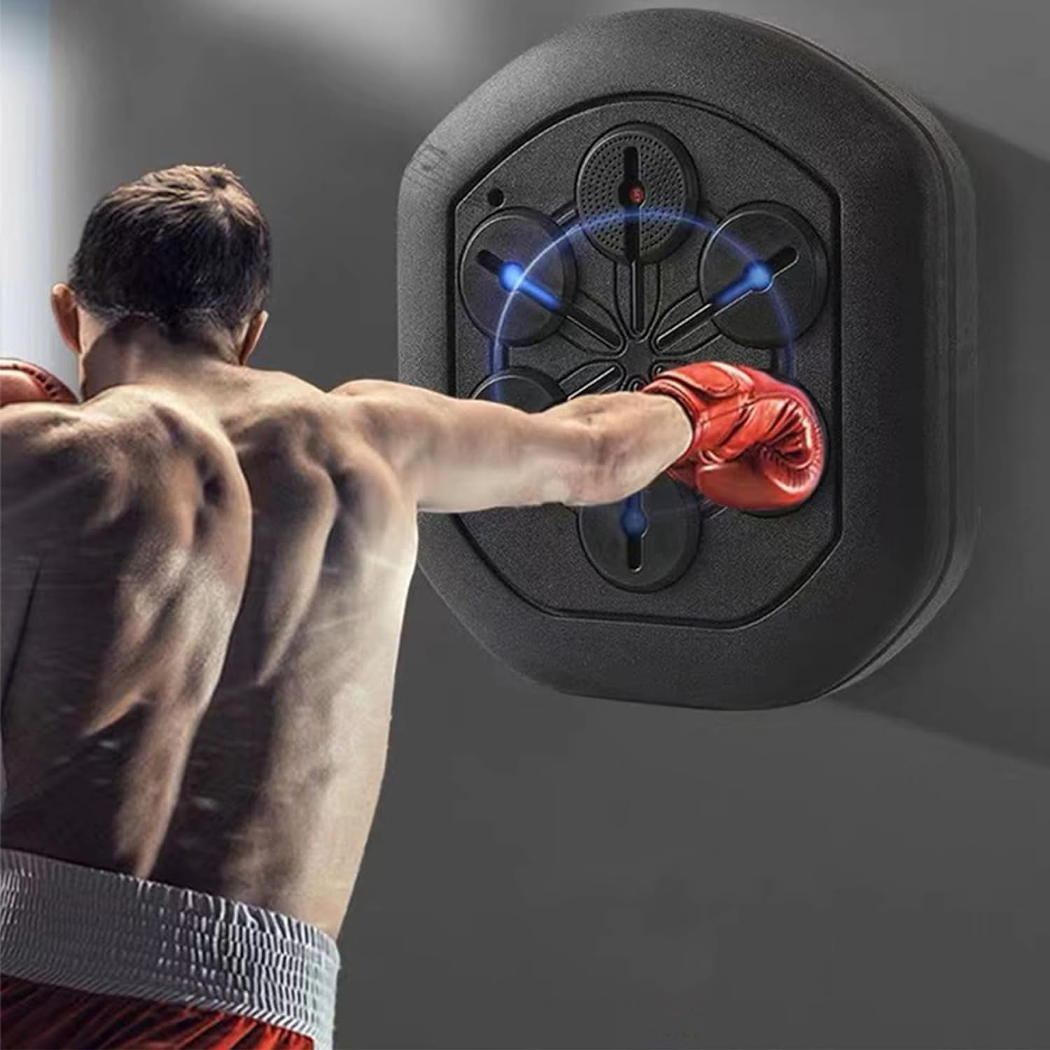Annuodi Music Boxing Machine Premium Wall Mounted Punching Machine with LED Electronic Smart Boxing Training Equipment USB Charging for Home Exercise Fun Gift