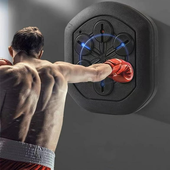 Annuodi Music Boxing Machine Premium Wall Mounted Punching Machine with LED Electronic Smart Boxing Training Equipment USB Charging for Home Exercise Fun Gift