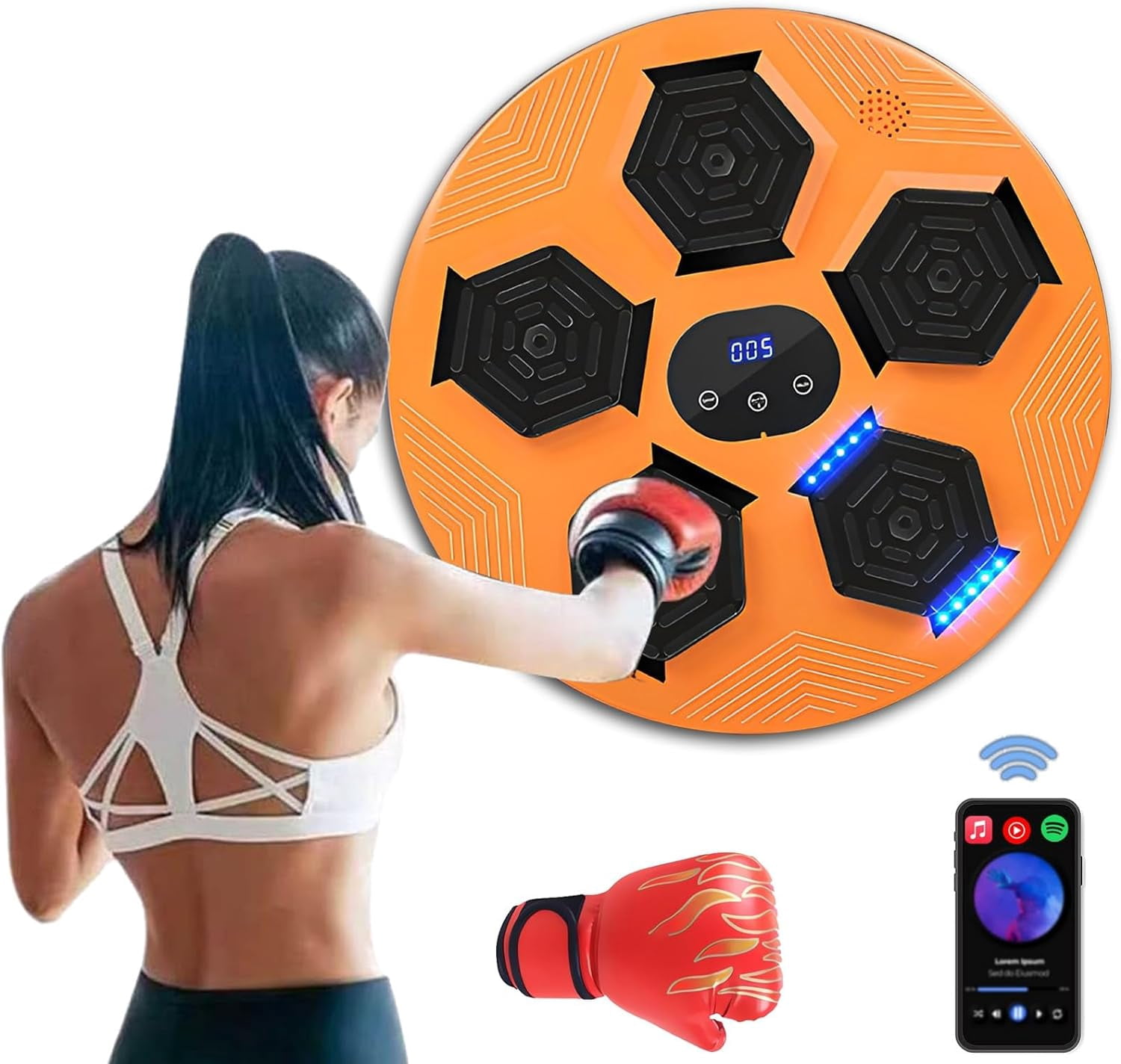 Annuodi Music Boxing Machine, Smart Boxing Training Gym Equipment with ...