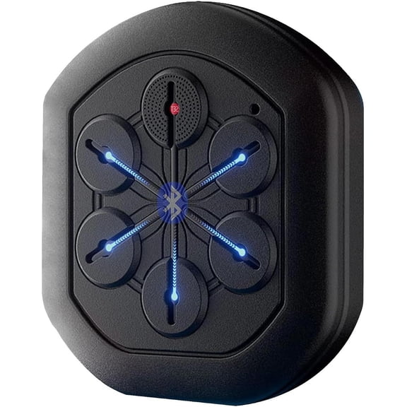 Annuodi Smart Music Boxing Machine Wall Mounted Boxing Training Punching Equipmen with Phone Holder and Gloves USB Electronic Boxing Fighting Game for Indoor Agility Training