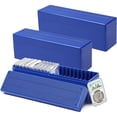 thumbnail image 1 of Annvchi  3-Pack Coin Slab Storage Boxes - 20-Slot Plastic Cases for 60 Coins, Compatible with PCGS NGC PMG Holders, 1 of 6