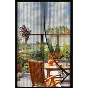 Annvchi Magnetic Screen Door Mesh Screen with Magnetic Closure Keeps Bugs Out Let Breeze in, Heavy Duty - Pet and Kid Friendly, Works with Front, Sliding Doors (38 x 82 Inch)