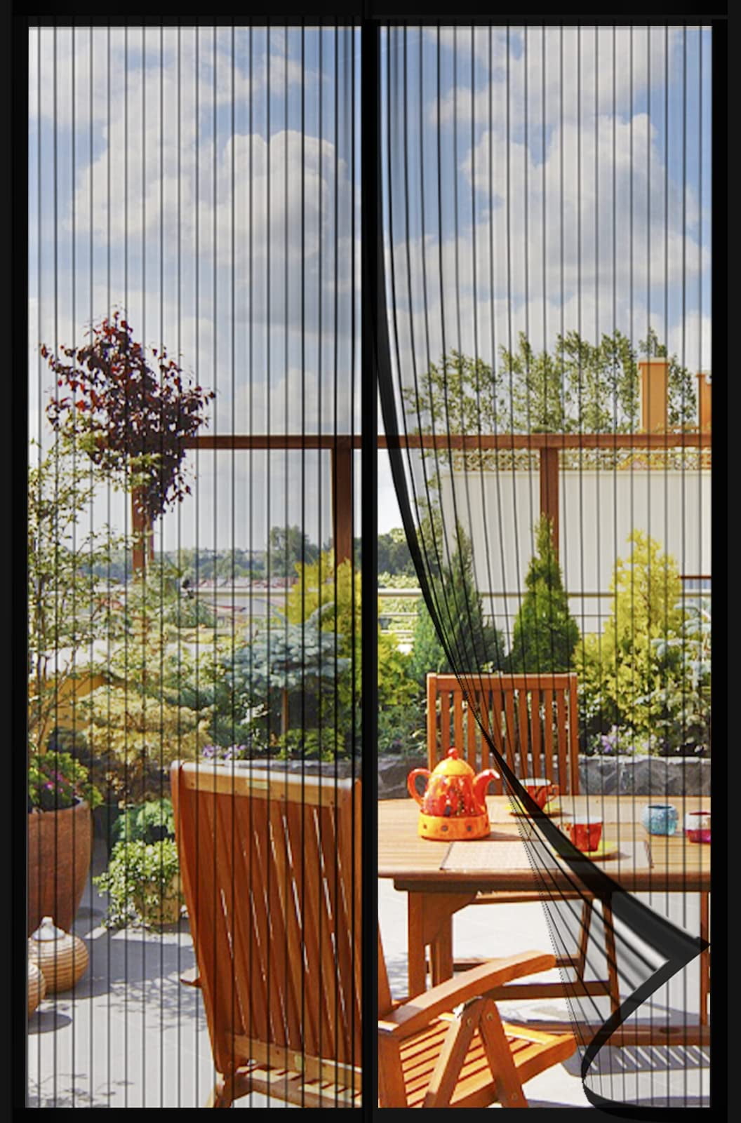 Annvchi Mesh Screen Door (36 x 83 Inch) with Closure