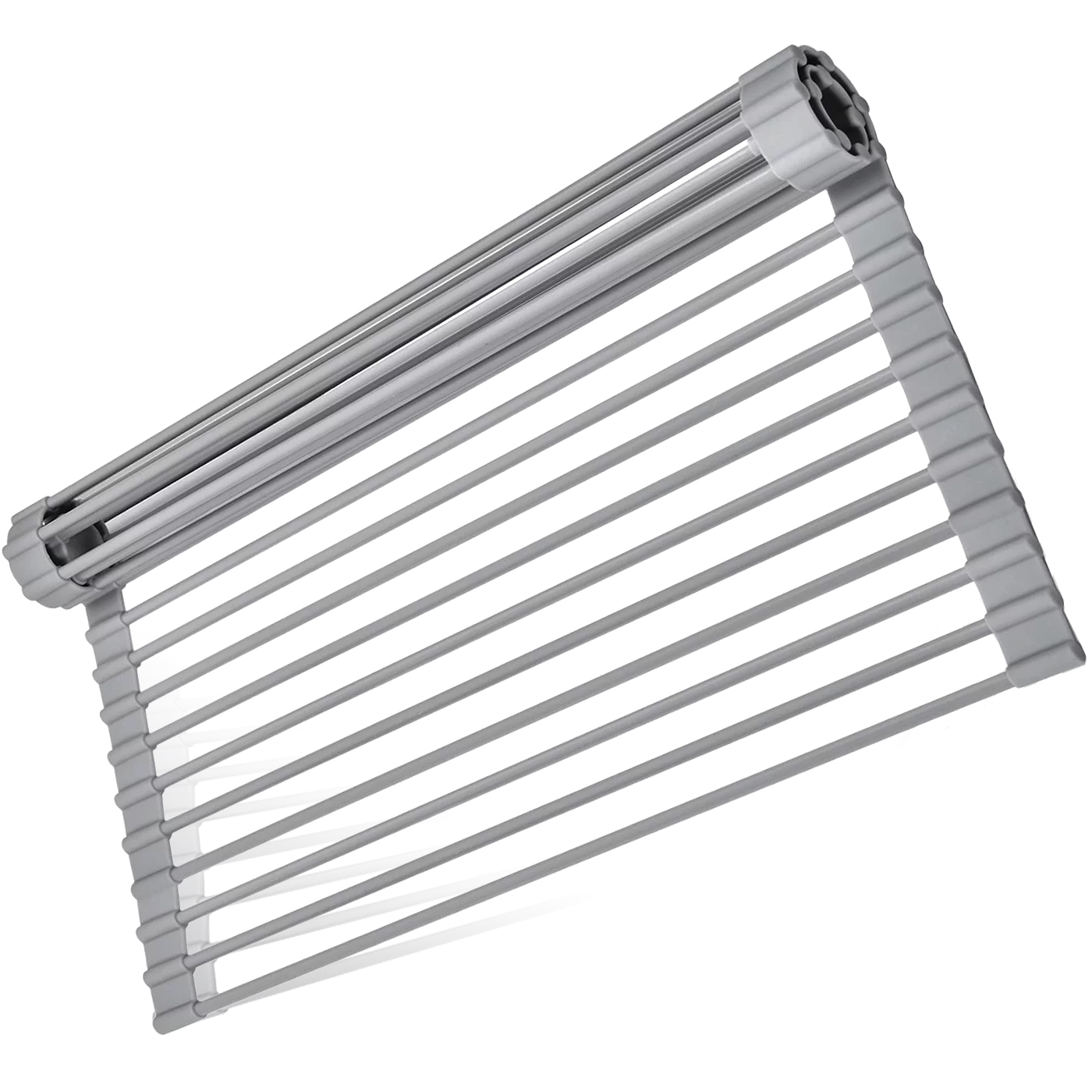 Annvchi Roll up Dish Drying Rack, Silicone Wrapped over the Sink Dish