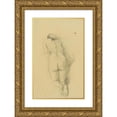 thumbnail image 1 of Anny Dollschein 16x24 Gold Ornate Framed and Double Matted Museum Art Print Titled - Knee Female Back Act (1933-1934), 1 of 4