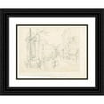 thumbnail image 1 of Anny Dollschein 18x15 Black Ornate Wood Framed Double Matted Museum Art Print Titled - Street (1930), 1 of 5