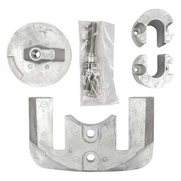 Anode Kit, Mercruiser Bravo II (1989-Present)/III (1989-2003), Aluminum, Cadmium-Free, Environmentally Friendly