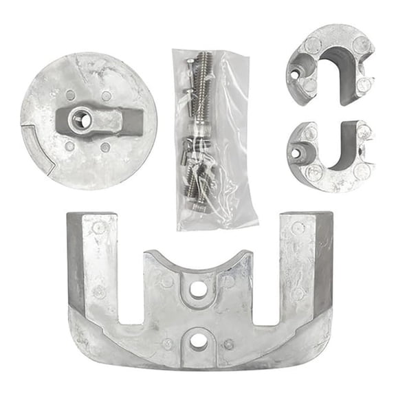 Anode Kit, Mercruiser Bravo II (1989-Present)/III (1989-2003), Aluminum, Cadmium-Free, Environmentally Friendly