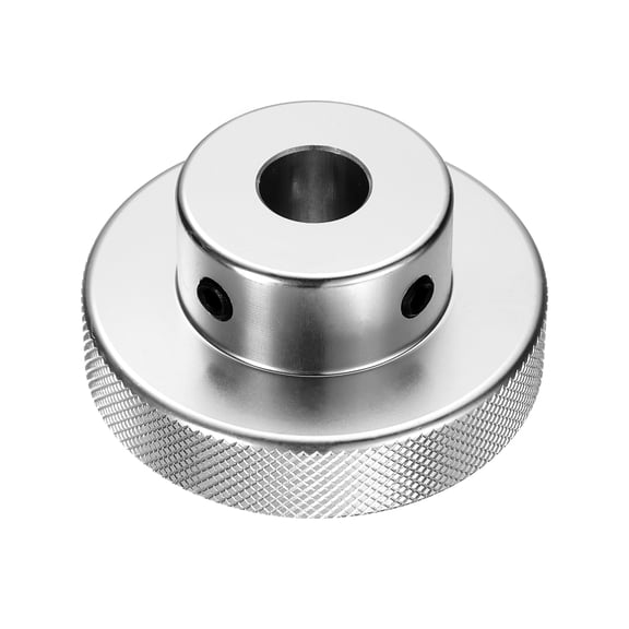 Anodization Aluminum Alloy Handwheel 16mm Bore 60mm OD Knurled Knob Turning Handle with Wrench