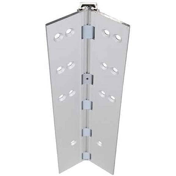 Anodize Aluminum Continuous Hinge - Heavy Duty - Full Mortise - Great for Door Improvement - Piano Hinge - Residential/Commercial. (Silver, 83 inch)
