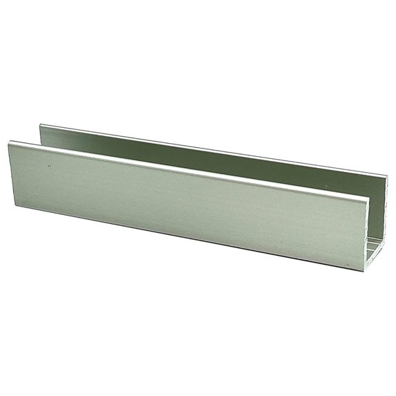 Anodized 1/2" Fixed Panel Shower Door Deep U-Channel - 95 in long
