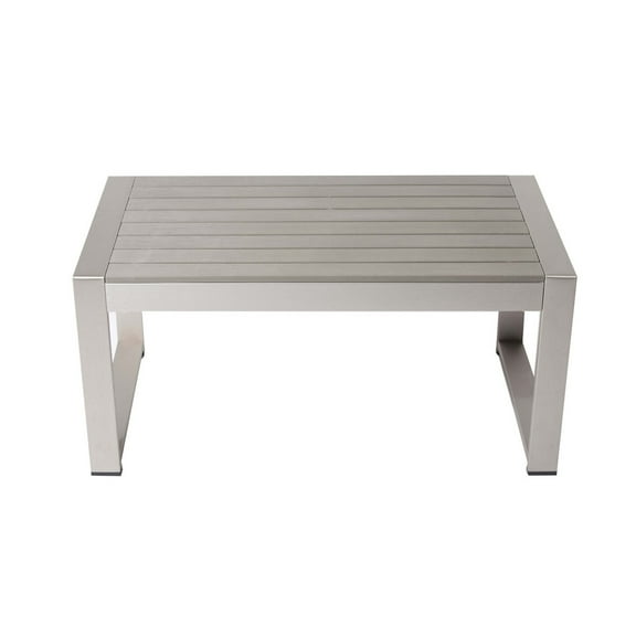 Saltoro Sherpi Utopian Anodized Aluminum Perfect Outdoor table, Gray