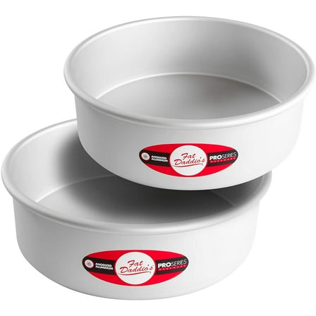 Anodized Aluminum Round Cake Pans, 2 Piece Set, 10 x 3 Inch