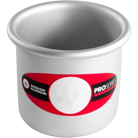 Anodized Aluminum Round Cheesecake Pans, 6 Piece Set, 3 x 3 Inch