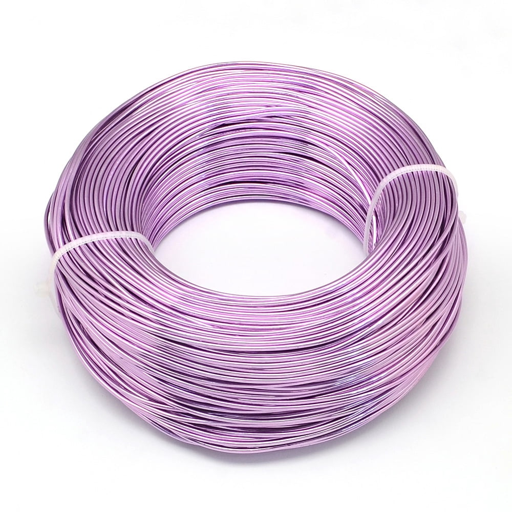 Anodized Aluminum Wire Bendable Metal Craft Wire Flexible Craft Wire for Beading Jewelry Craft Making Medium Orchid 20 Gauge 0.8mm 300m/500g(984.2 Feet/500g)