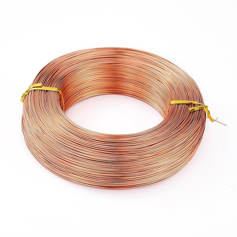 Anodized Aluminum Wire Bendable Metal Craft Wire Flexible Craft Wire for Beading Jewelry Craft Making Sandy Brown 20 Gauge 0.8mm 300m/500g(984.2 Feet/500g)
