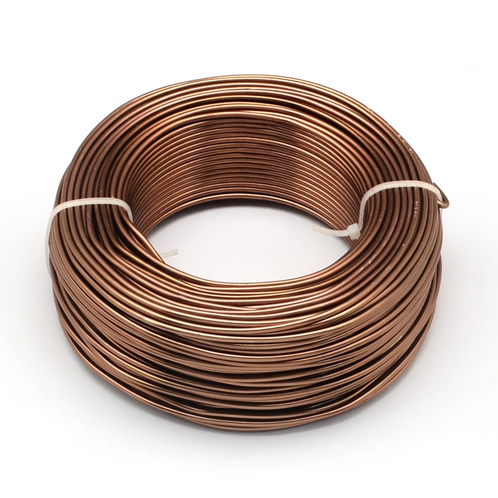 Anodized Aluminum Wire Bendable Metal Craft Wire Flexible Craft Wire for Beading Jewelry Craft Making Sienna 20 Gauge 0.8mm 300m/500g(984.2 Feet/500g)