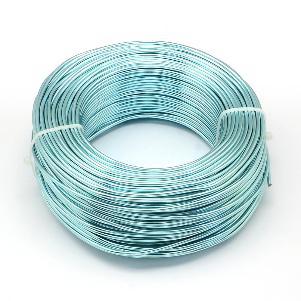 Anodized Aluminum Wire Bendable Metal Craft Wire Flexible Craft Wire Pale Turquoise 18 Gauge 1.0mm 200m/500g