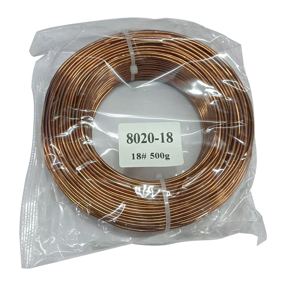 Anodized Aluminum Wire Bendable Metal Craft Wire Flexible Craft Wire for Beading Jewelry Craft Making Sienna 12 Gauge 2.0mm 55m/500g DIY