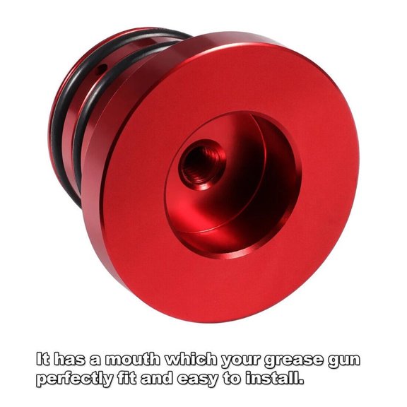 Anodized Can-Am ATV UTV Bearing Greaser with Zerk Fitting, Fits Front and Rear, 1-Pack