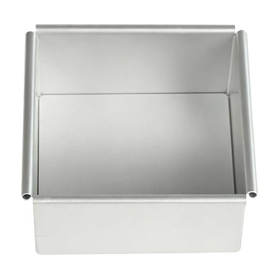 Anodized Square Dessert Pan with Removable Base and Sloped Side Wall for Unmolding Cakes, Mousse, and Cheesecake