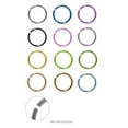 thumbnail image 1 of Anodized Titanium Nose Hoop Rings 18ga 5/16, 1 of 7