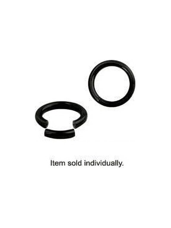 Anodized Titanium Over Surgical Steel Segment Ring (14 & 16 Gauge)