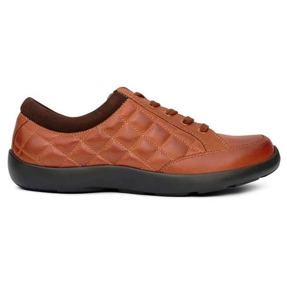 Anodyne No 75 Casual Sport Lace Womens Footwear-7.5-Saddle Tan-Wide