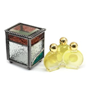 Holy Land Gifts 106563 Anoint Oil Stained Glass Box With 3 Oils