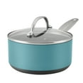 thumbnail image 1 of Anolon Achieve 2 qt Hard Anodized Nonstick Sauce Pan with Lid, Teal, 1 of 14