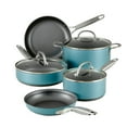 thumbnail image 1 of Anolon Achieve 8 Piece Hard Anodized Nonstick Pots and Pans Set, Teal, 1 of 17