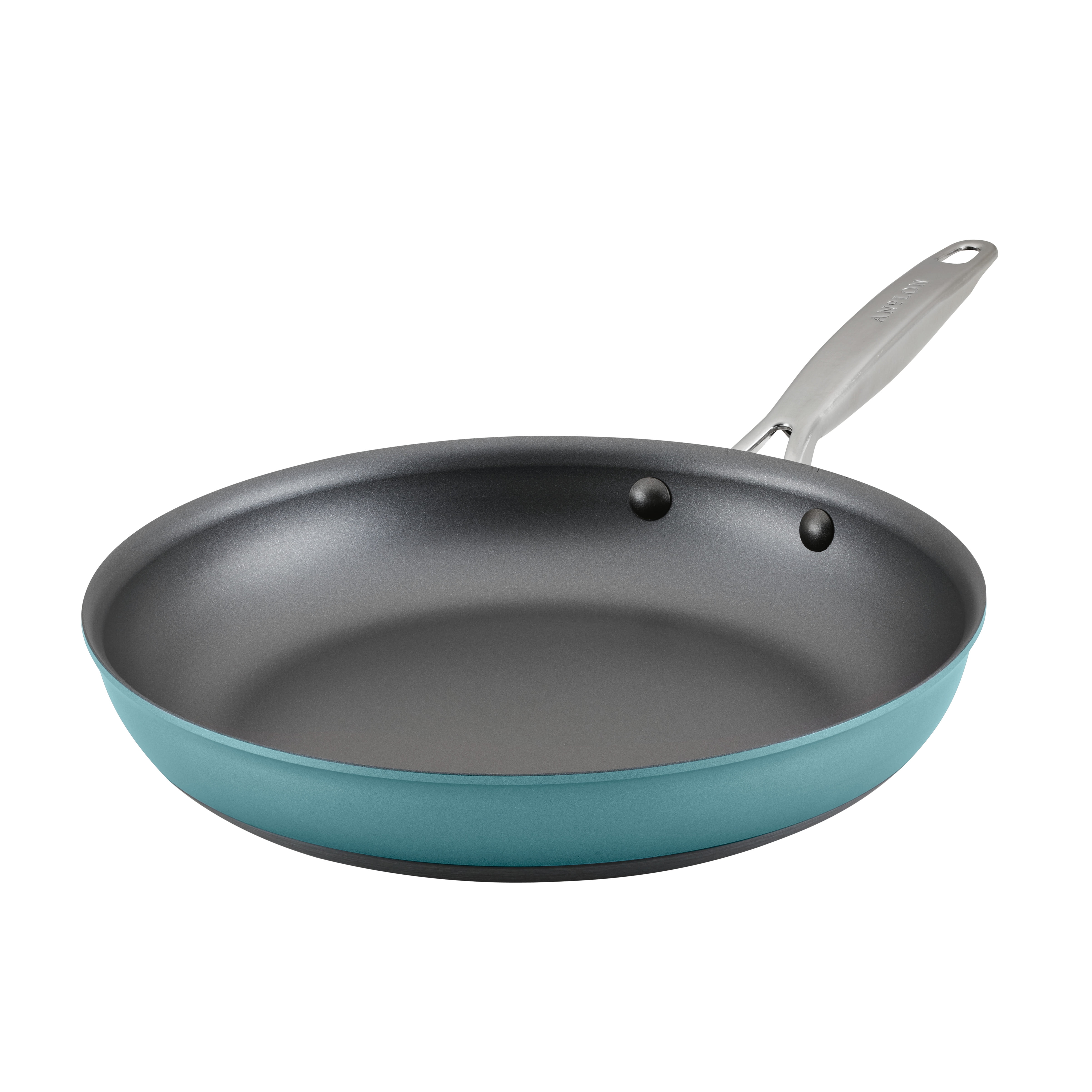 Anolon 87538 Smart Stack Hard Anodized Nonstick Frying Pan / Fry Pan / Hard  Anodized Skillet - 12 Inch, Black