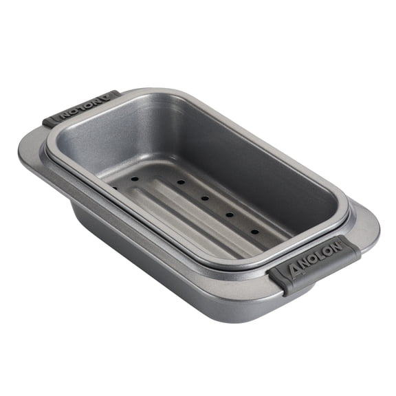 Anolon Advanced Bakeware Nonstick Steel Loaf Pans, 450F (2 Pieces)
