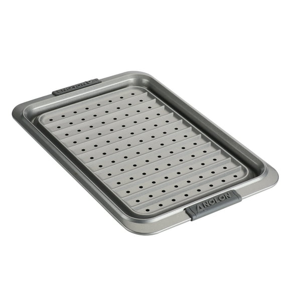 Anolon Advanced Bakeware10 inch x 15 inch Nonstick Sheet Pan and Crisper Set, Graphite