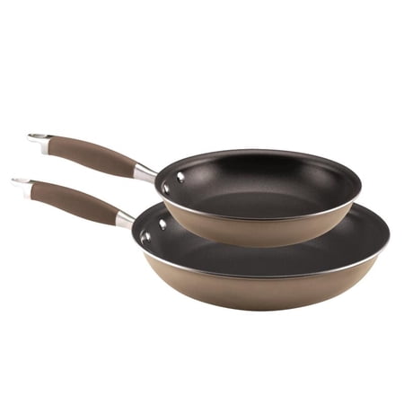Anolon Advanced Bronze 10" and 12" Hard Anodized Nonstick Frying Pan Set, Bronze