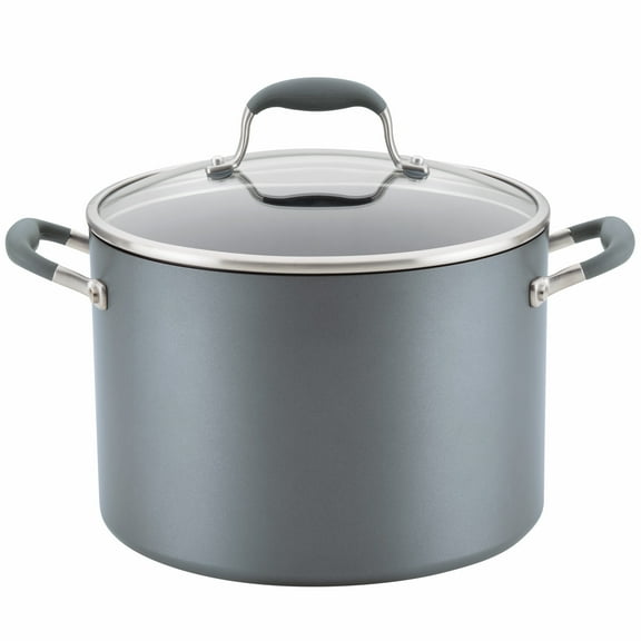 Anolon Advanced Home 10 Quart Hard-Anodized Nonstick Stockpot with Lid, Nonstick