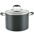 thumbnail image 1 of Anolon Advanced Home 10 Quart Hard-Anodized Nonstick Stockpot with Lid, Onyx, 1 of 12