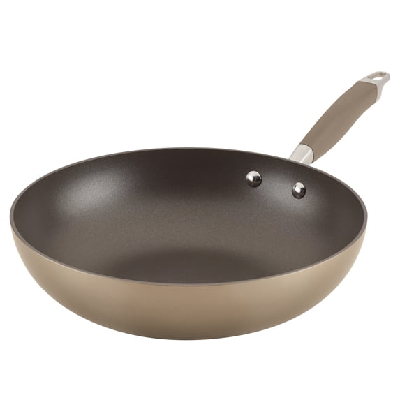 Anolon Advanced Home 12" Hard-Anodized Nonstick Stir Fry Pan, Bronze