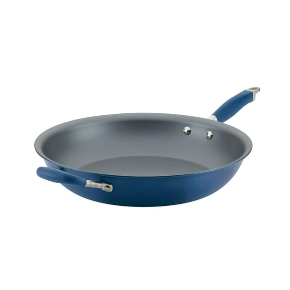 Anolon Advanced Home 14.5 Inch Hard-Anodized Nonstick Frying Pan with Helper Handle, Moonstone