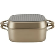 Anolon Advanced Home 2 Piece Nonstick Cookware Pots and Pans Set, Bronze