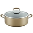 thumbnail image 1 of Anolon Advanced Home 7.5 Quart Hard-Anodized Nonstick Wide Stockpot with Lid, Bronze, 1 of 6