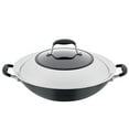 thumbnail image 1 of Anolon Advanced Home Hard-Anodized Nonstick Open Stock Cookware- Woks (14-Inch Covered Wok, Onyx), 1 of 10