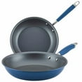 thumbnail image 1 of Anolon Advanced Home Hard-Anodized Nonstick Skillets (2 Piece Set- 10.25-Inch & 12.75-Inch, Indigo), 1 of 7