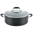thumbnail image 1 of Anolon Advanced Home Nonstick Hard-Anodized 7.5 qt. Covered Wide Stock Pot in Onyx, 1 of 9
