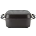 thumbnail image 1 of Anolon Advanced Non-stick 2-in-1 Deep Square Grill Pan and Square Roaster, 11-Inch, Graphite, 1 of 13